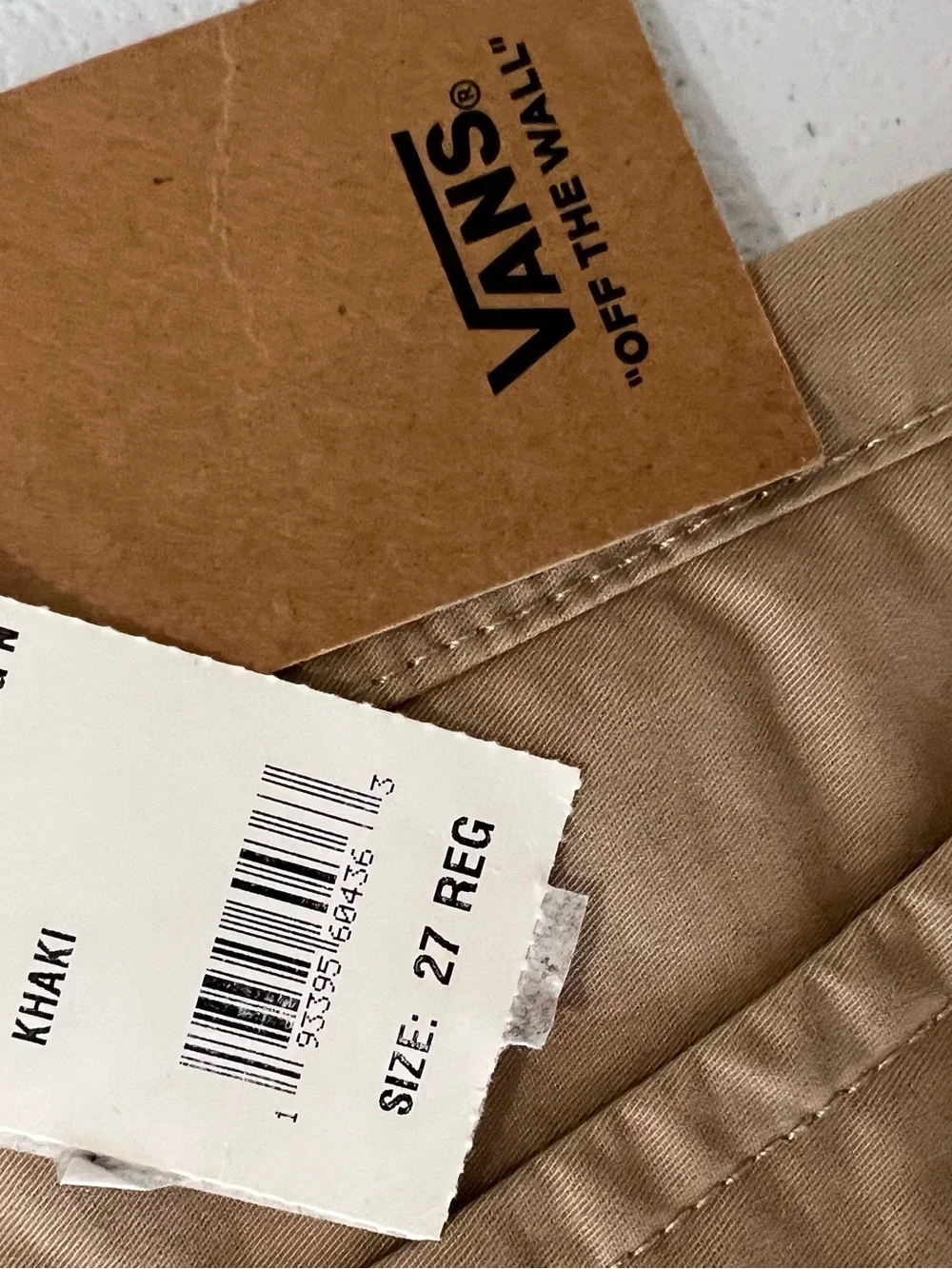 Vans boys  Tan Chino Shorts flat front  14 y